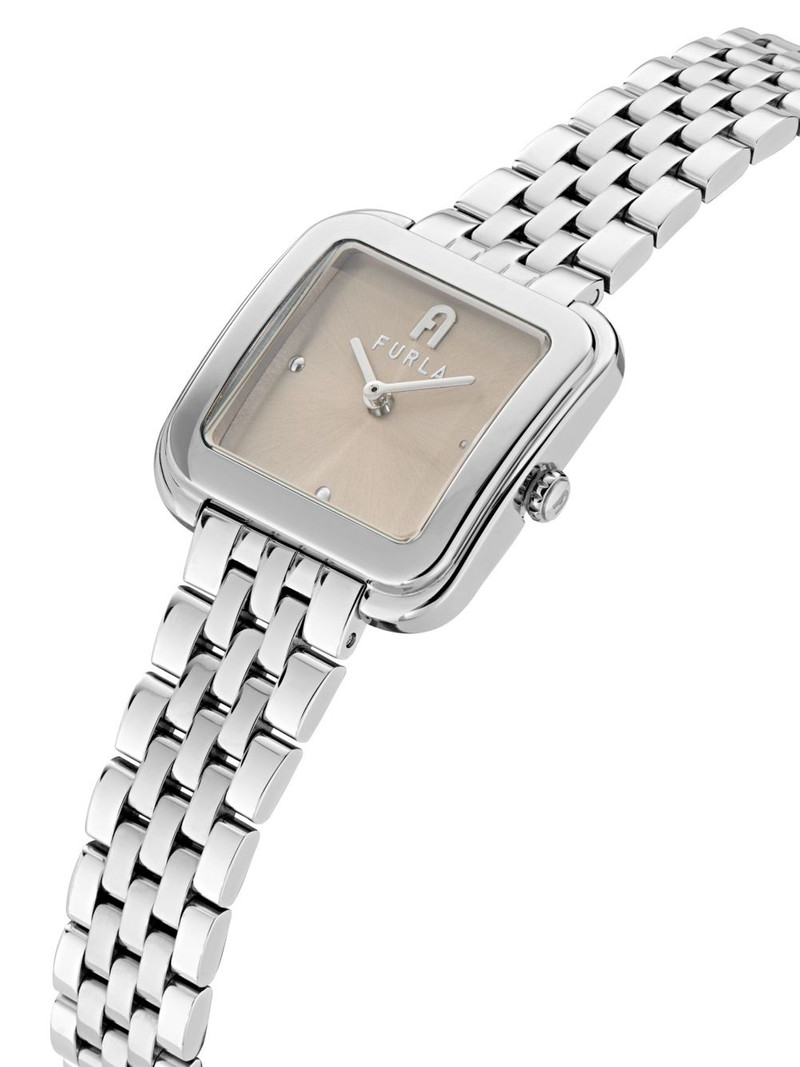 FURLA square-silver-tone watch outlook