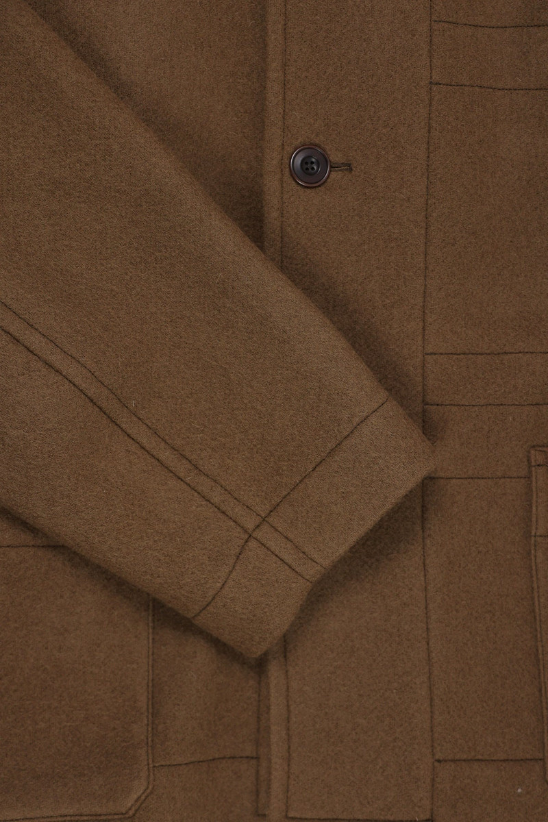 Boxy Duffle Coat - Olive Brown 3