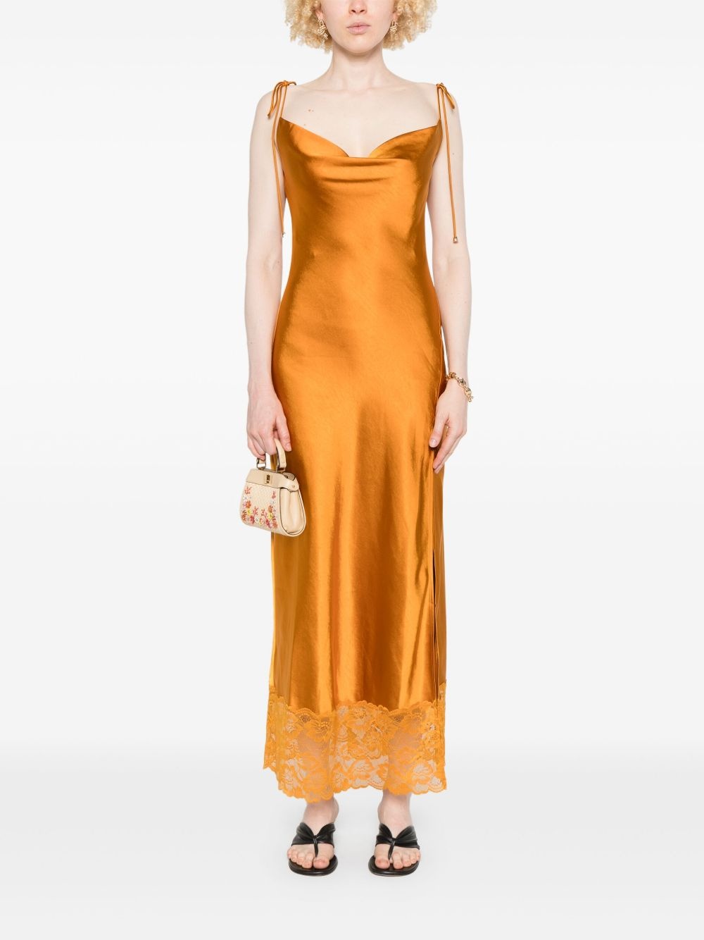 satin dress - 2