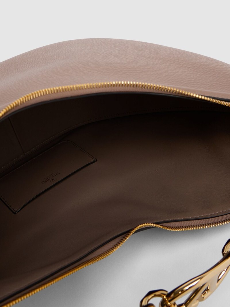 Medium Vlogo Moon leather shoulder bag - 5