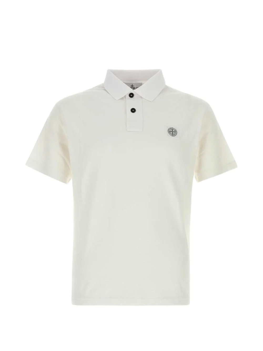 logo-patch polo shirt - 1