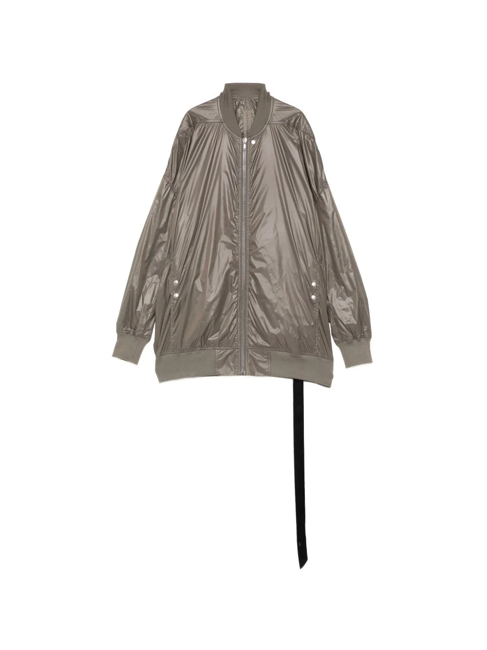 ruched zip-up jacket - 1