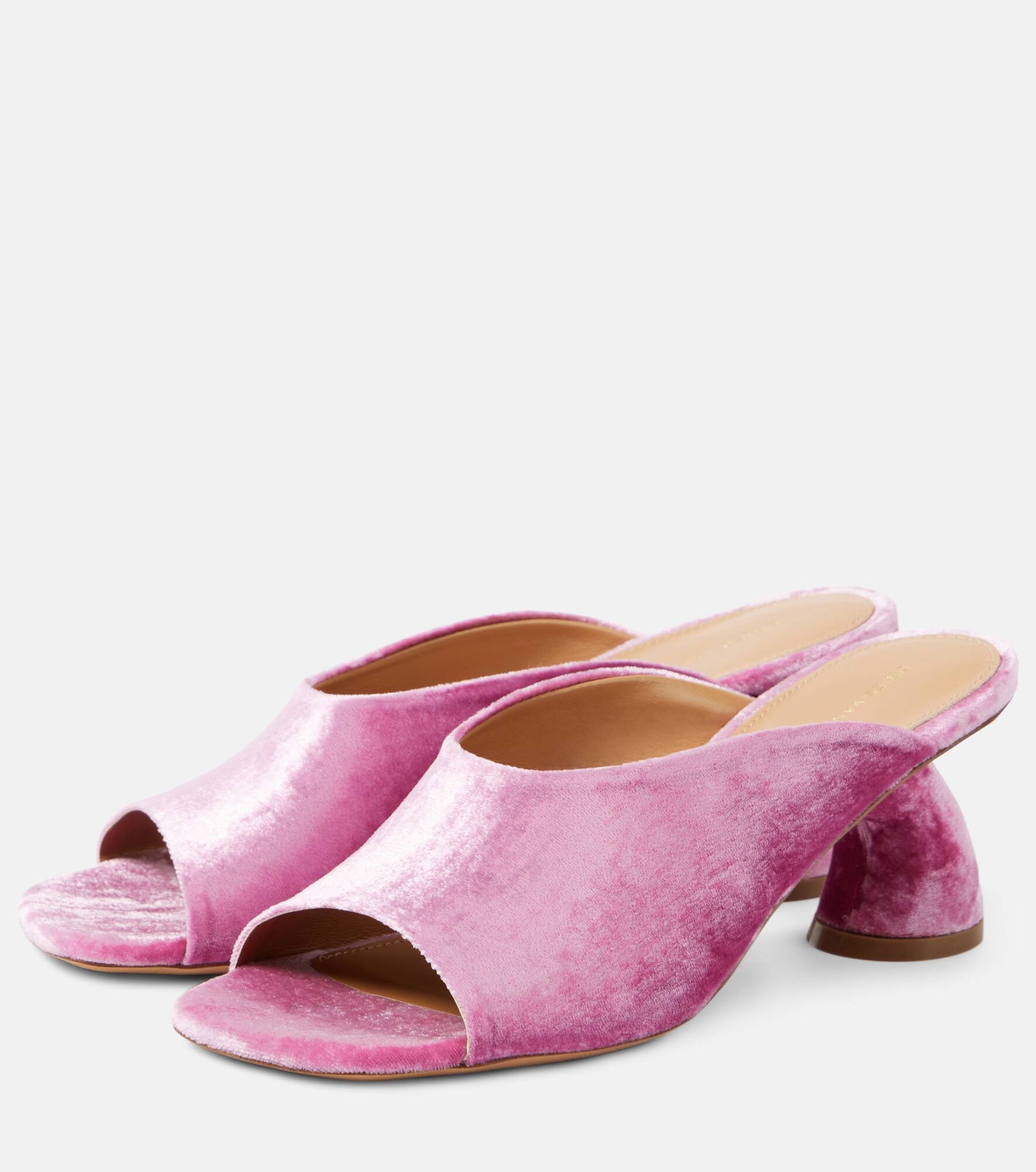 65 velvet mules - 3