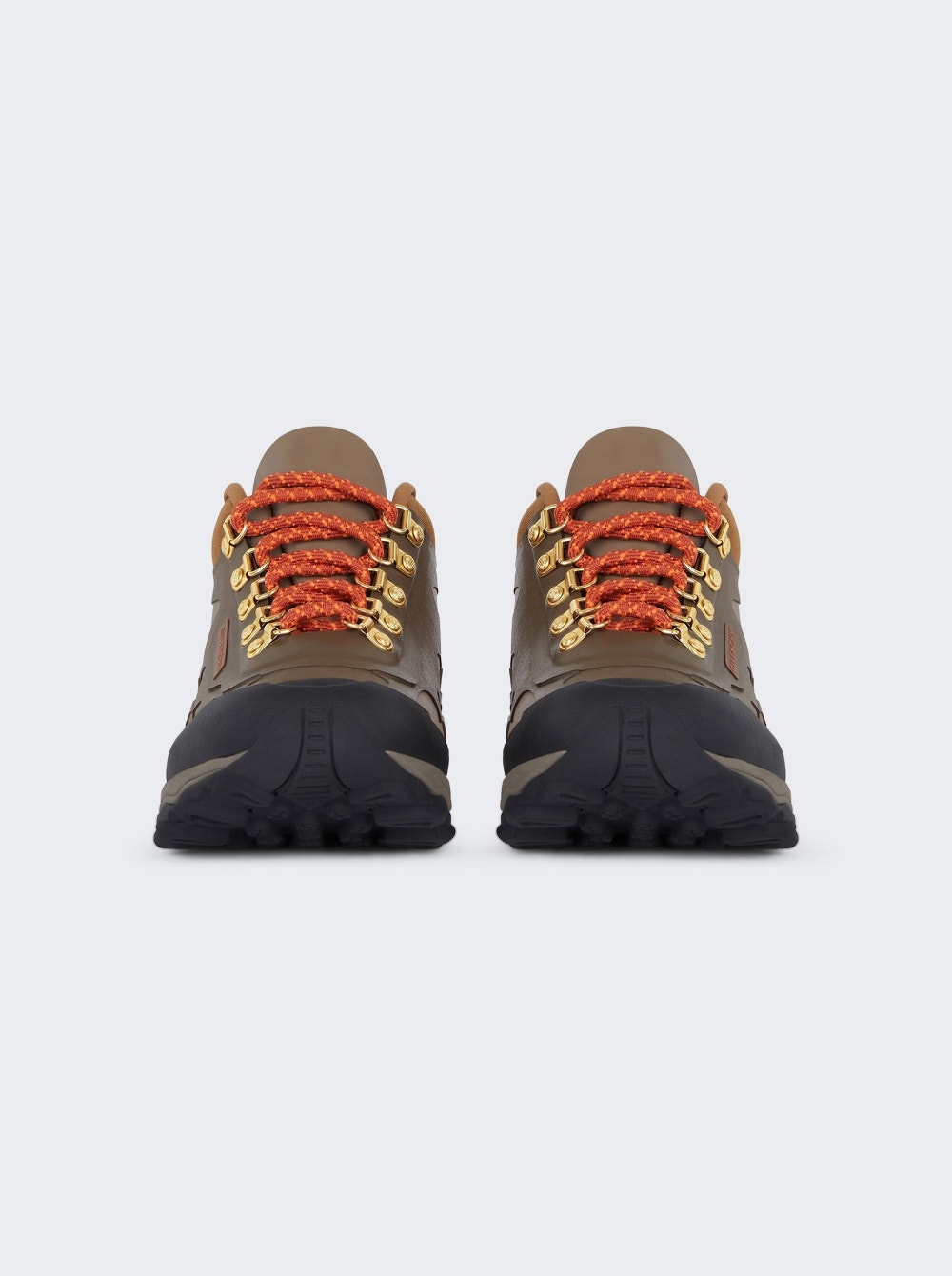 X Bogs Lace Up Hiking Boots Brown And Orange - 5