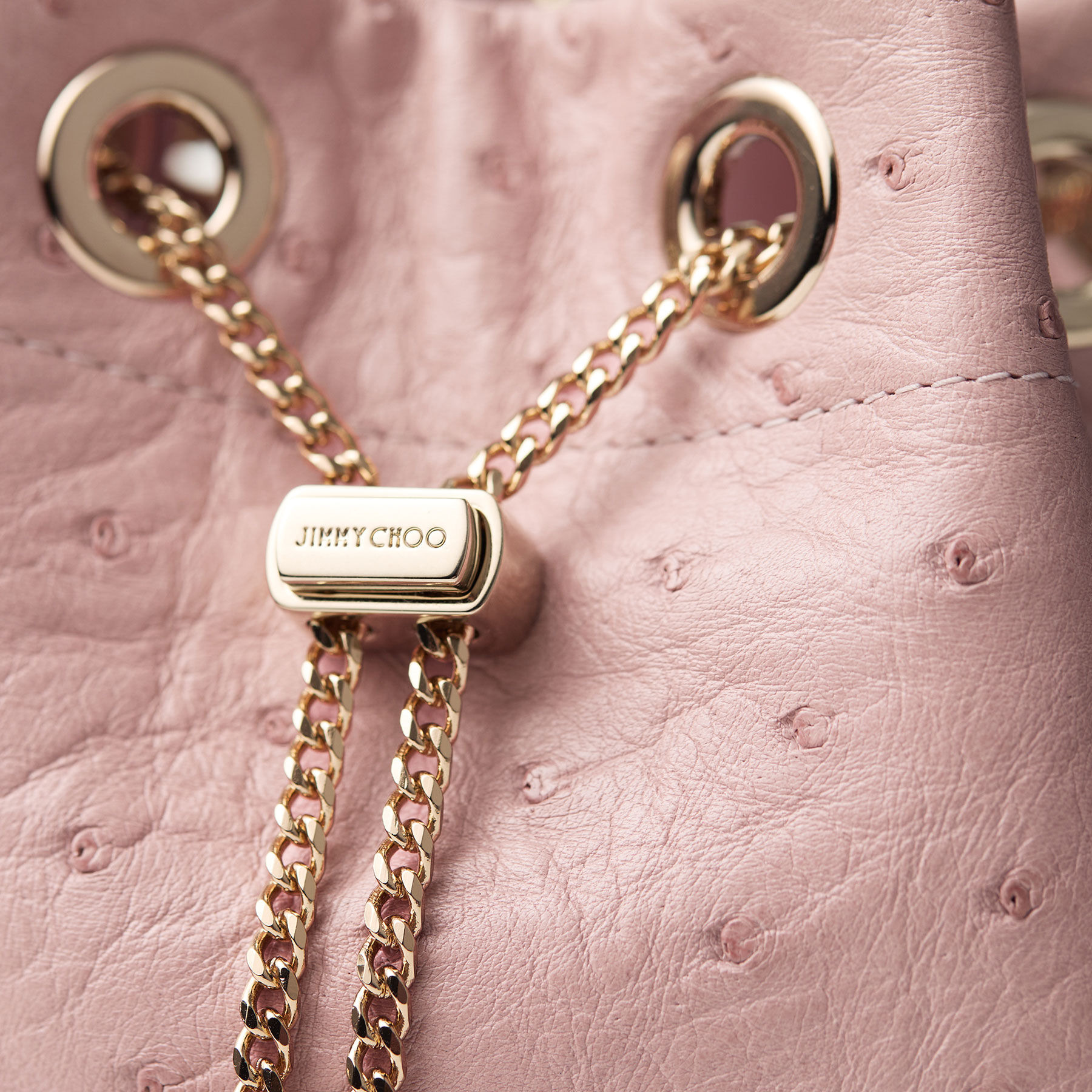 Bon Bon
Rose Ostrich Leather Bag - 3