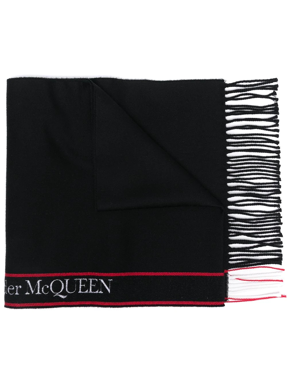 logo-stripe scarf - 1