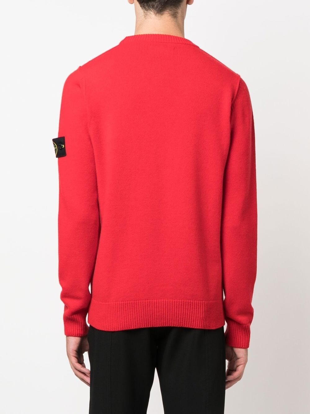 logo-patch crew-neck jumper - 4