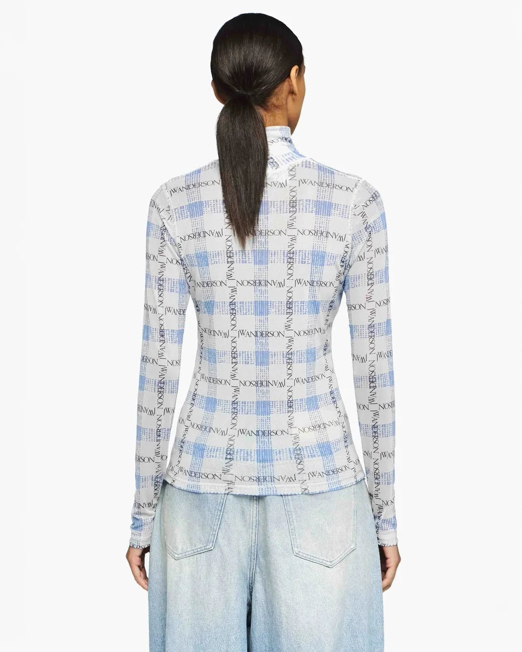 SHEER LONG SLEEVE TURTLENECK TOP - 4