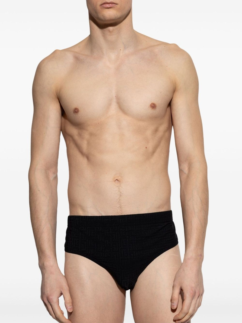 Balmain geometric-pattern swim trunks outlook
