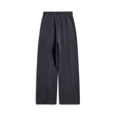 BALENCIAGA Outline Baggy Sweatpants in Black Faded outlook