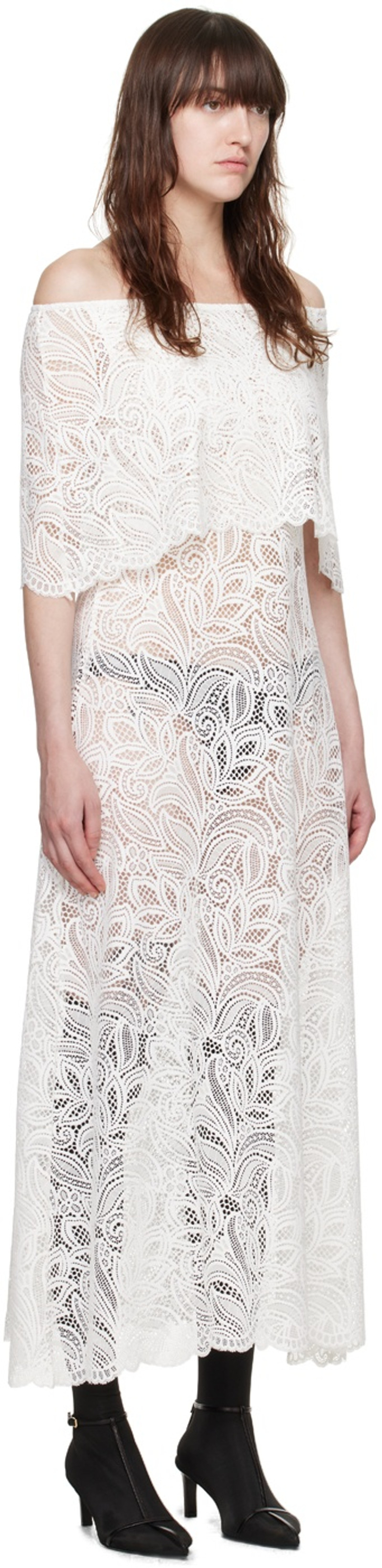 beaufille White Lotta Maxi Dress outlook