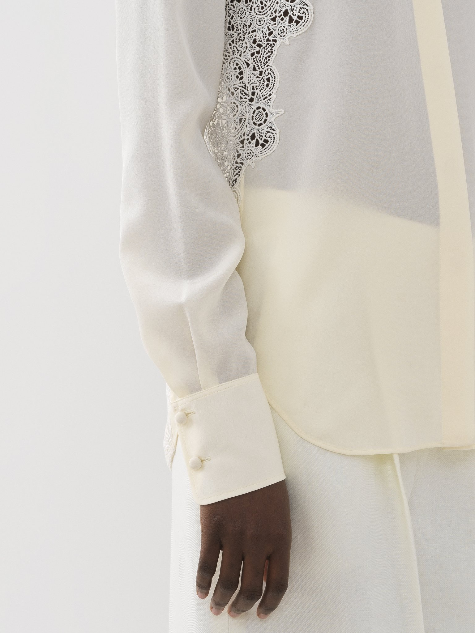 GUIPURE-DETAIL BLOUSE - 6
