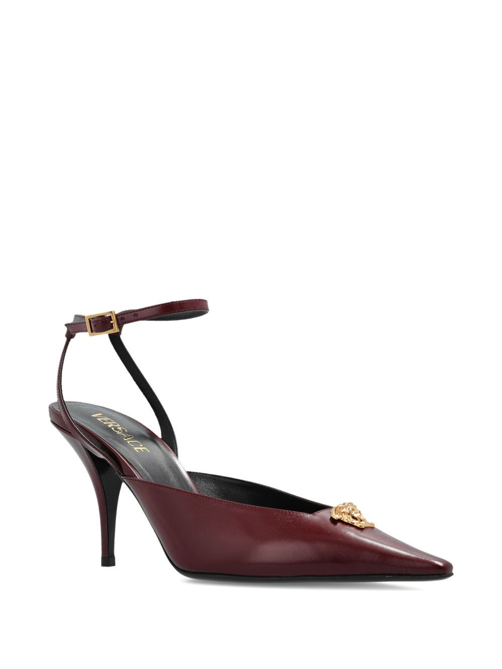 85mm La Medusa embellished pointed-toe heeled pumps - 2