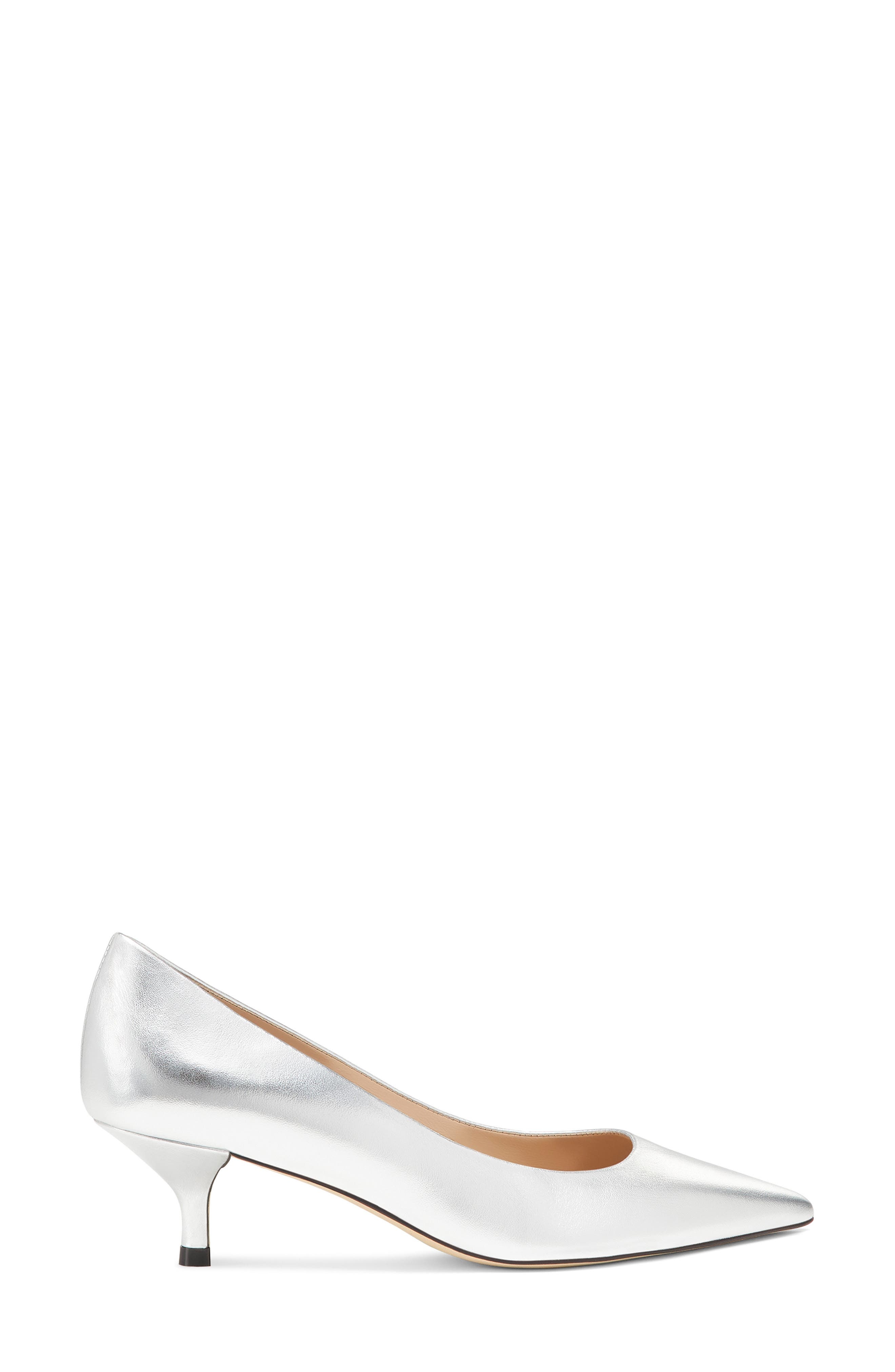 Stuart Weitzman Stuart Power 50 Pump in Silver at Nordstrom - 2