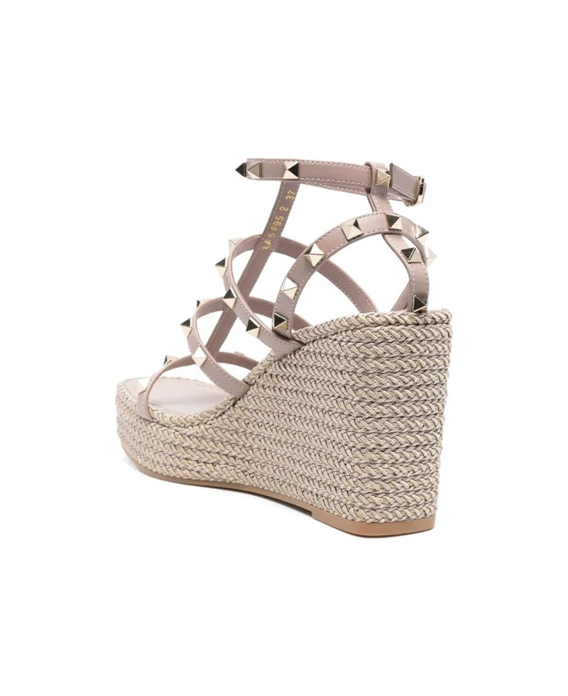Valentino Garavani Rockstud Wedge Sandals outlook