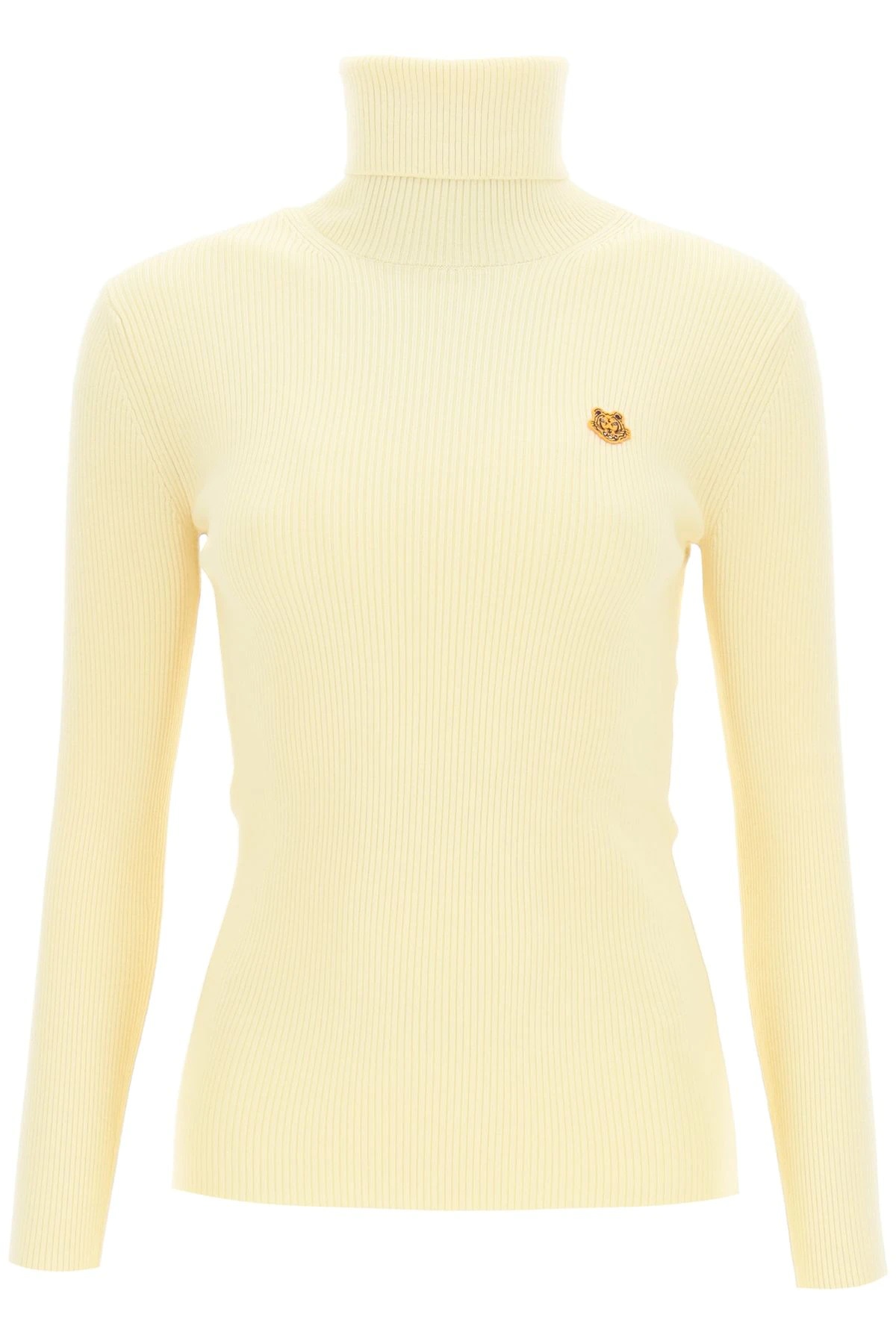 TURTLENECK SWEATER WITH TIGER CREST PATCH - 1