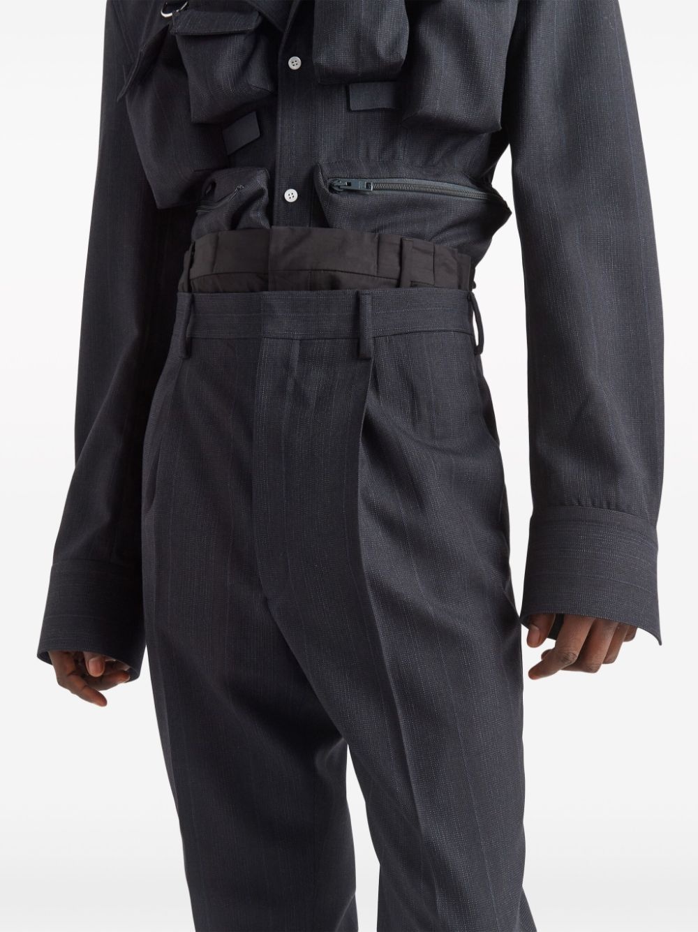 wool tailored trousers - 4