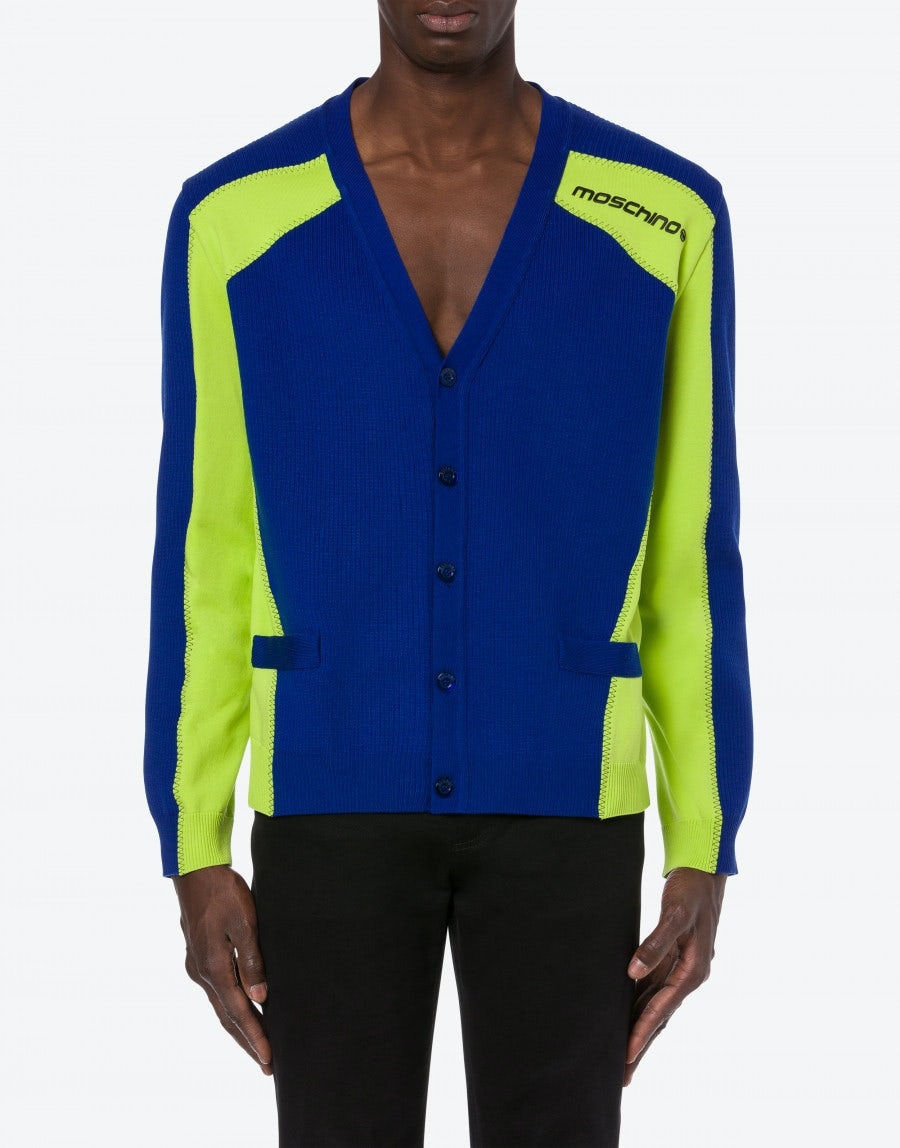 MOSCHINO ™ COMPACT-HIGH WOOL CARDIGAN - 2