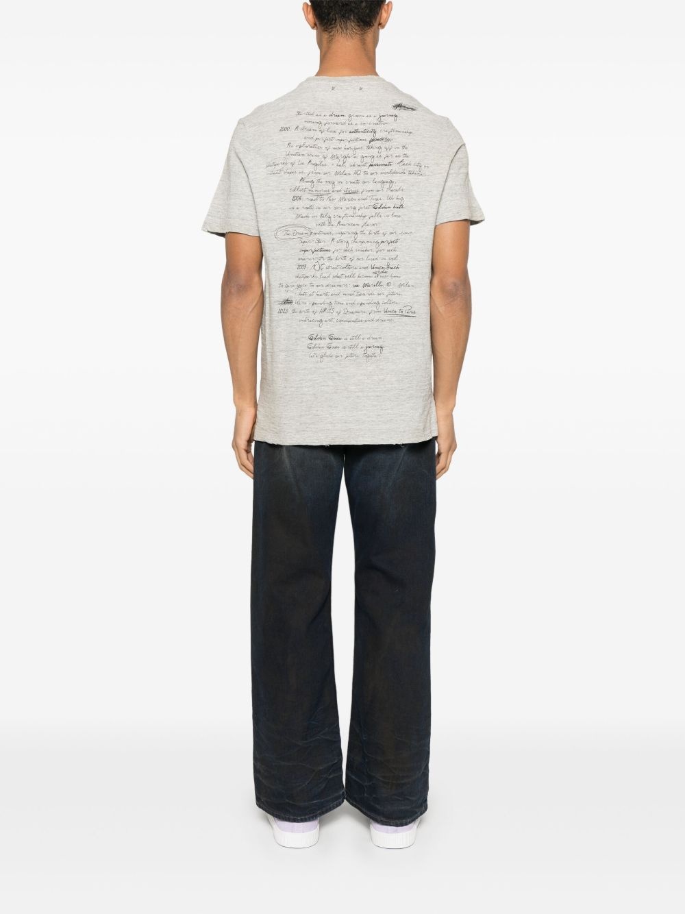 handwriting-print T-shirt - 2