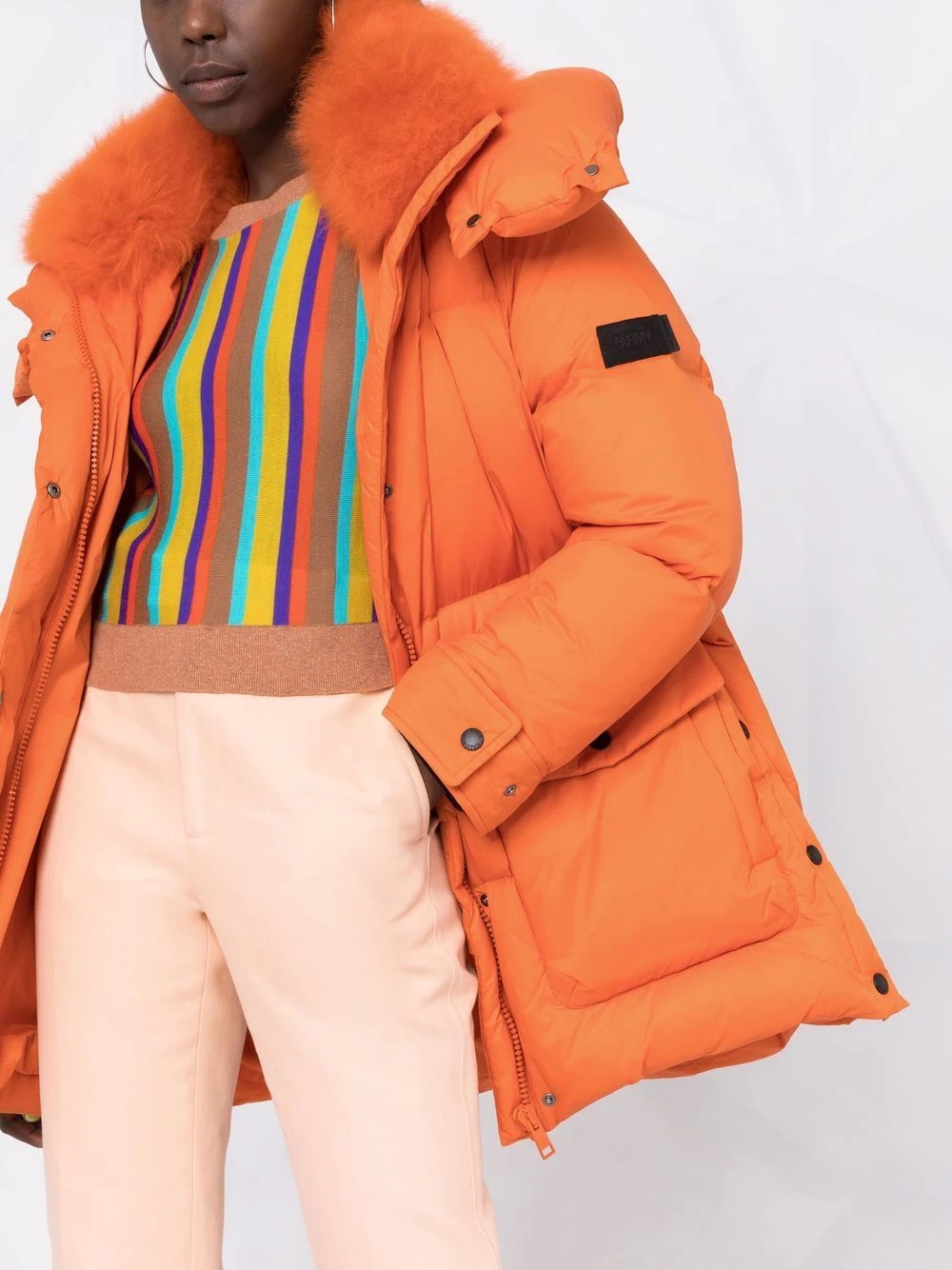 hooded parka coat - 5