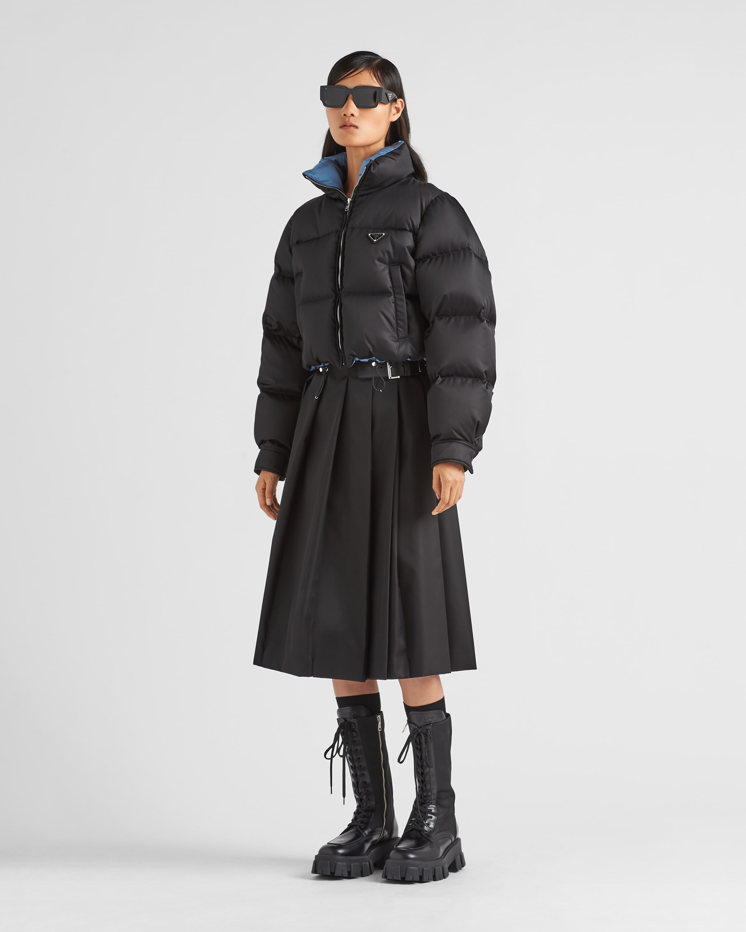 Re-Nylon cropped down jacket - 2