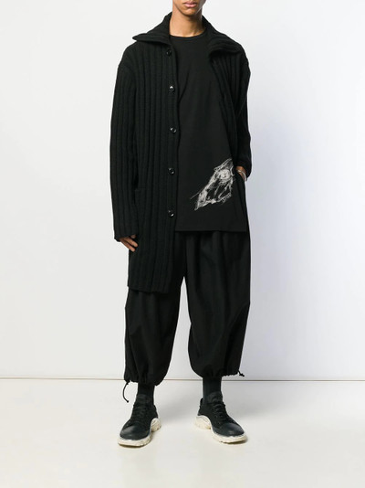 Yohji Yamamoto maxi sweatshirt coat outlook