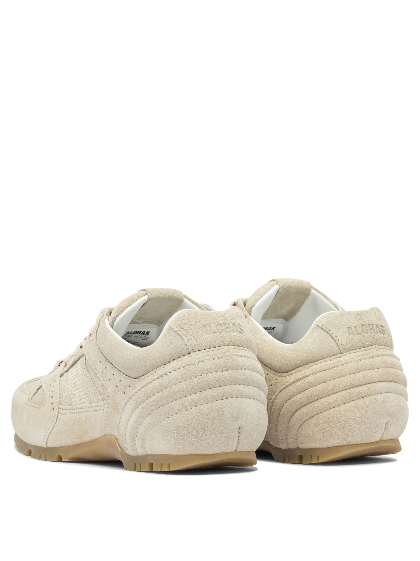 Alohas - Alohas Tb.56 Suede Cream Leather Sneakers - 4
