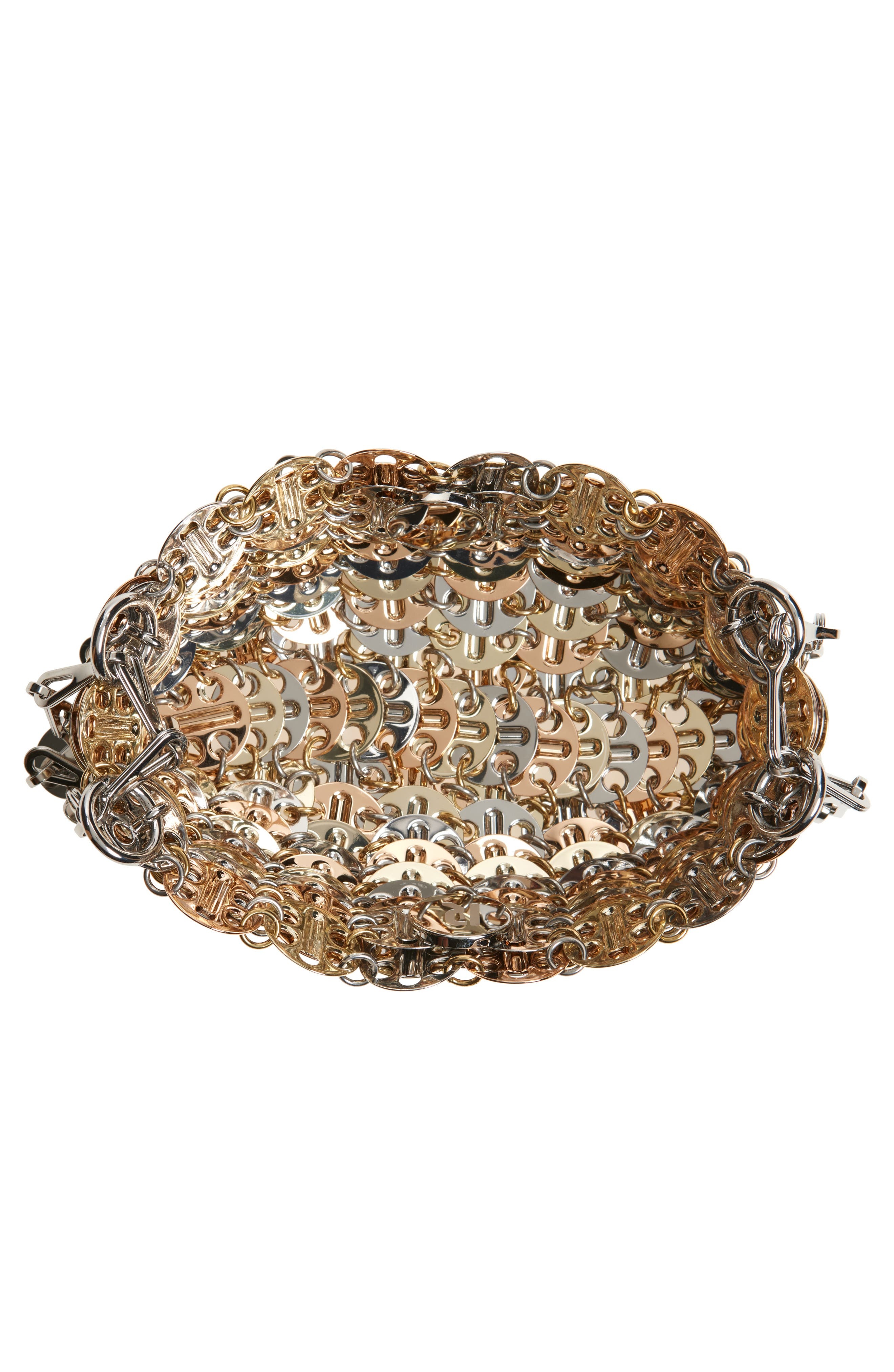 Rabanne Nano 1969 Iconic Shoulder Bag in Pink Gold /Silver at Nordstrom - 5
