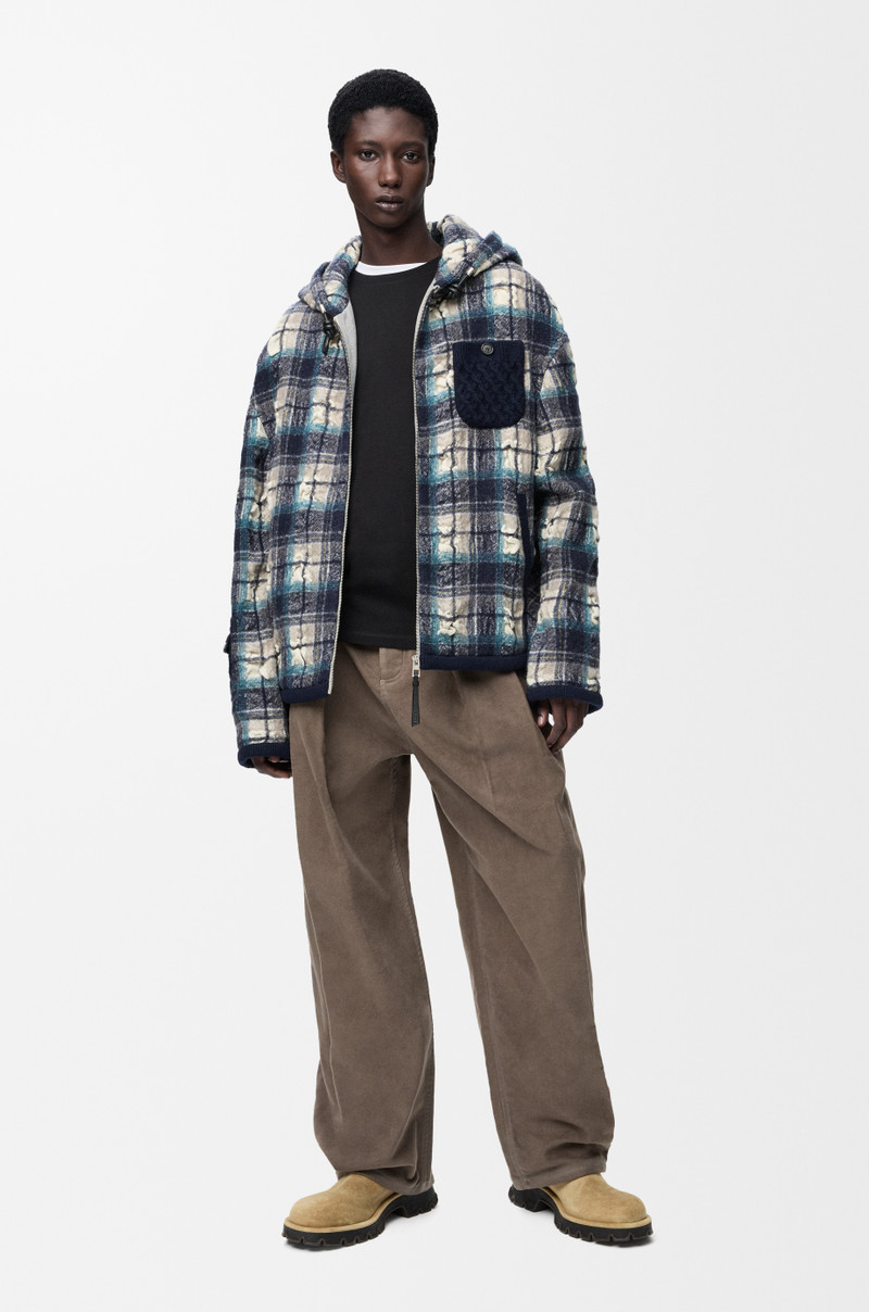 Loewe Hooded jacket in wool and linen outlook