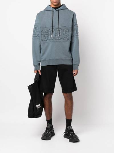GCDS embroidered-logo patch hoodie outlook