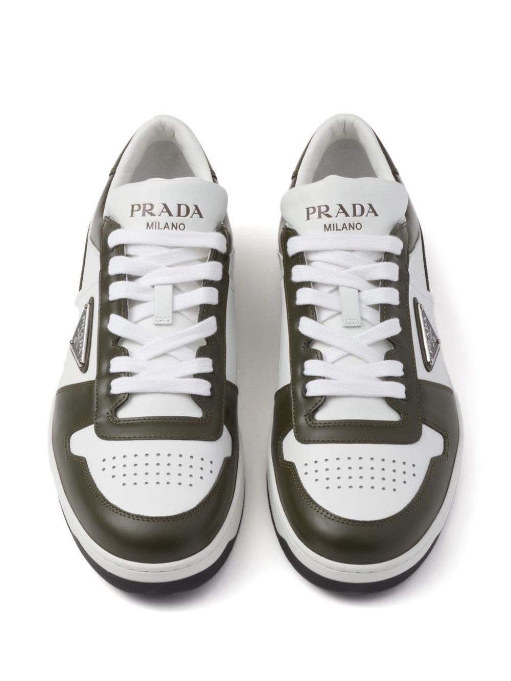 Downtown colour-block leather sneakers - 4