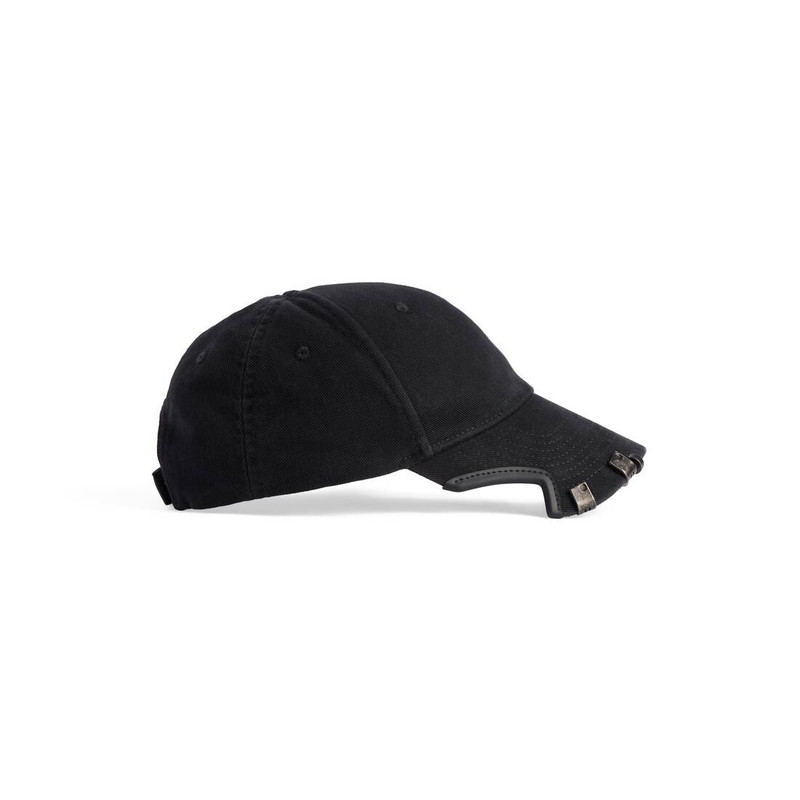 Balenciaga Piercing Cap in Black 4