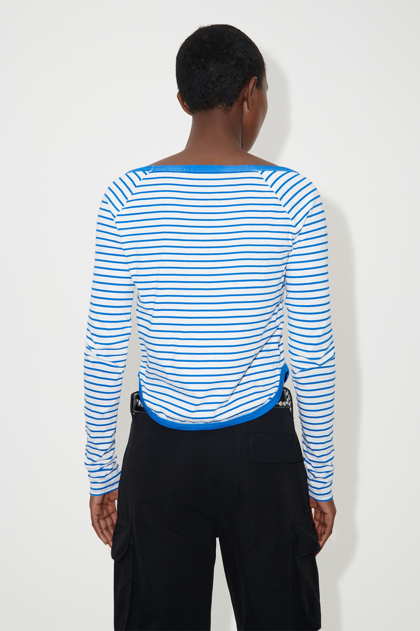 Deep Neck Longsleeve Carnot Stripe - 4