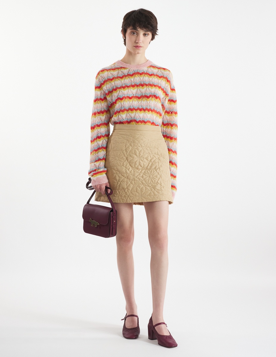 STRIPED ALPACA LACE JUMPER - 2