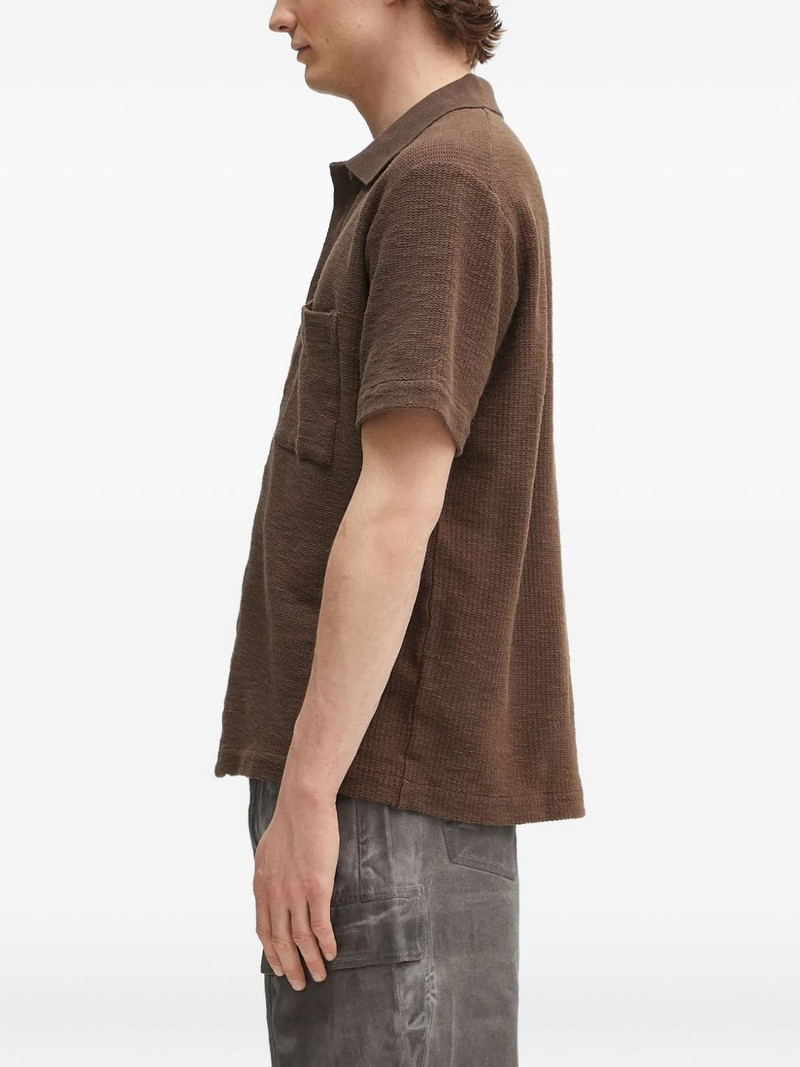 NORSE PROJECTS textured-weave short-sleeve shirt outlook