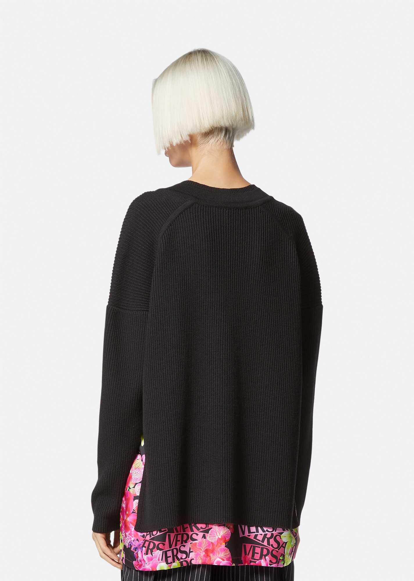 Logo Orchid Knit Sweater - 4