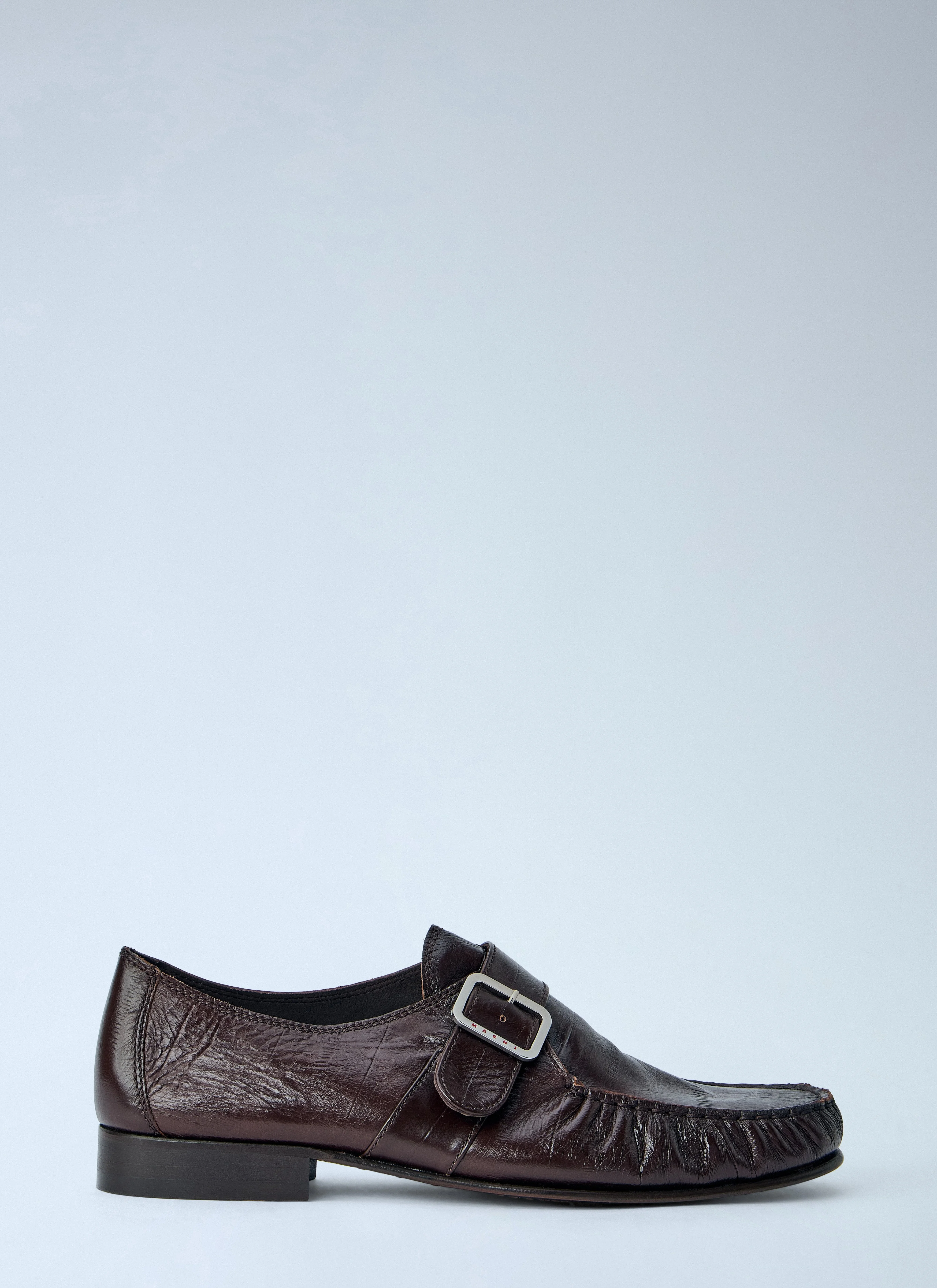 Marni Men Buckle Detail Leather Loafers - 1