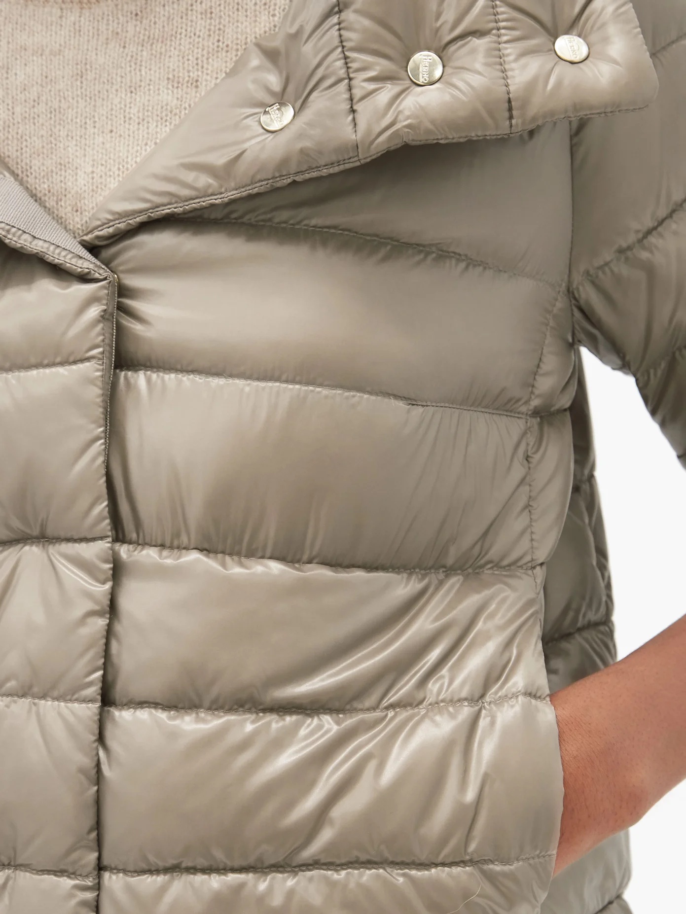 Sofia funnel-neck quilted down jacket - 3