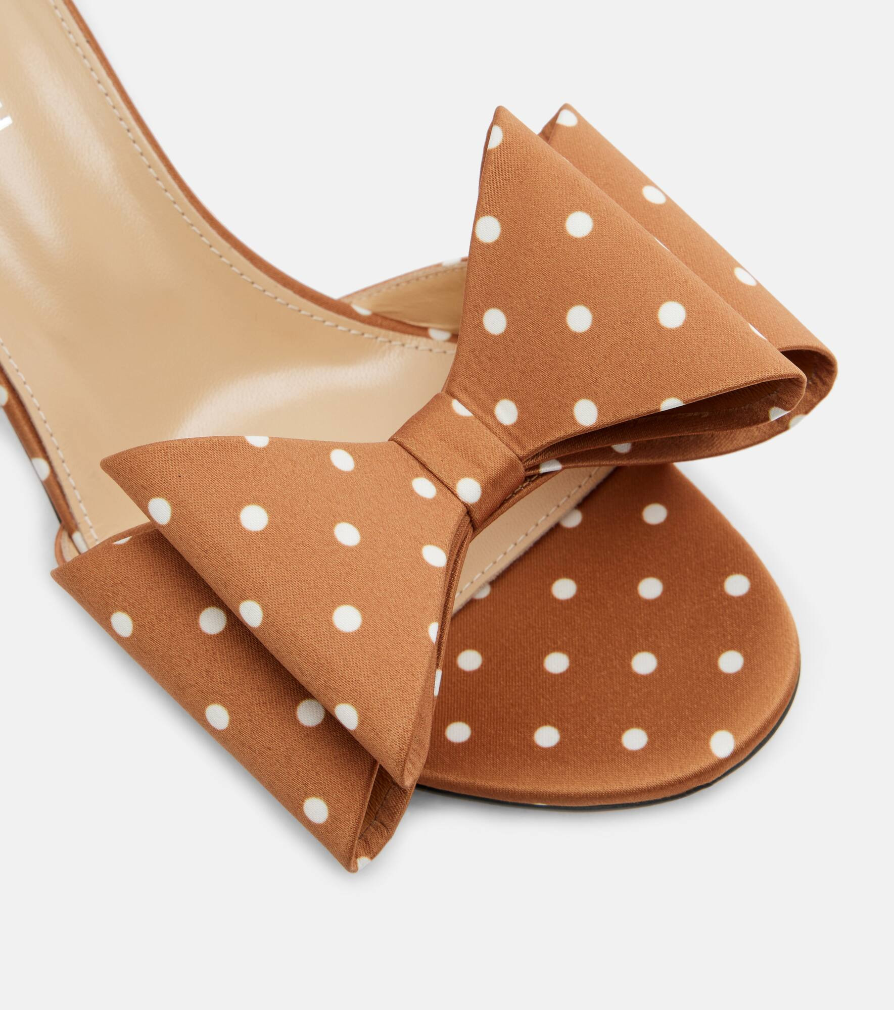 Le Cadeau 65 polka-dot satin mules - 5
