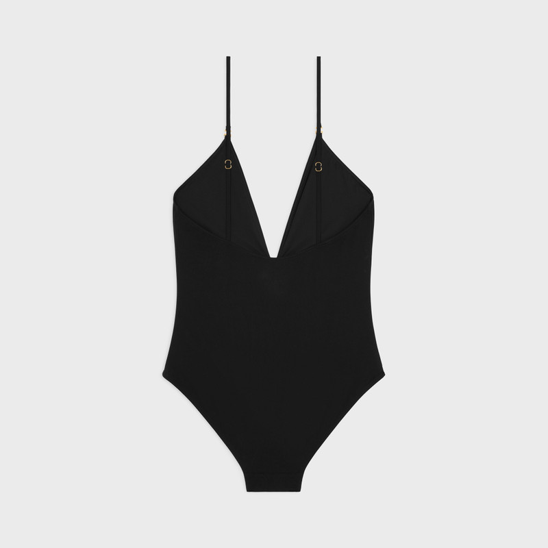 CELINE gathered swimsuit in matte jersey outlook