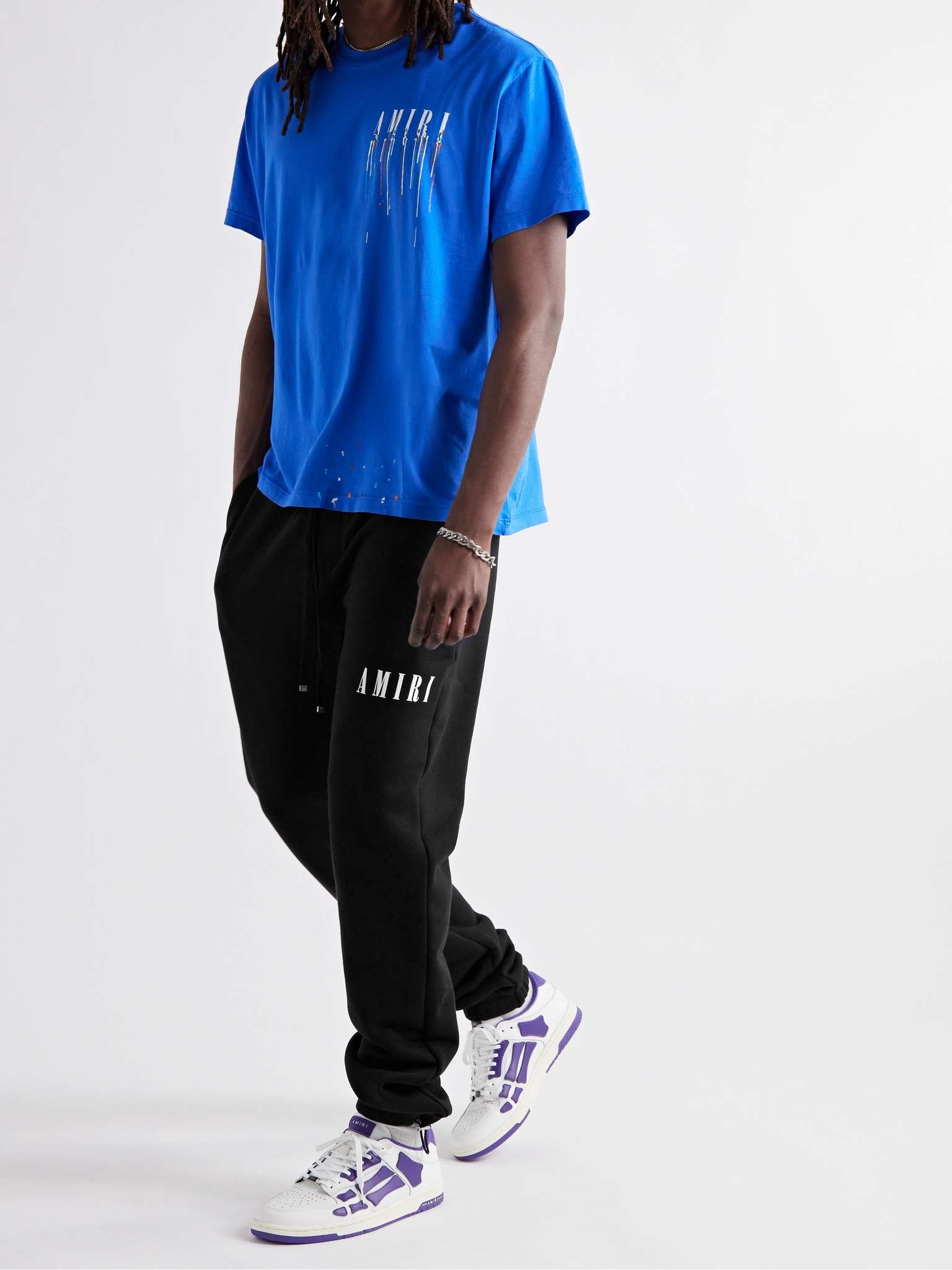 Tapered Logo-Print Cotton-Jersey Sweatpants - 2