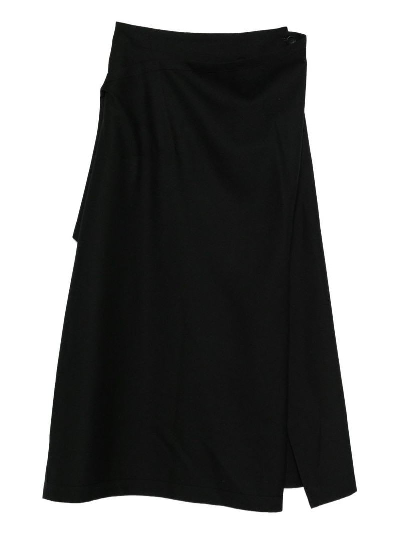 high-waisted asymmetric skirt 1