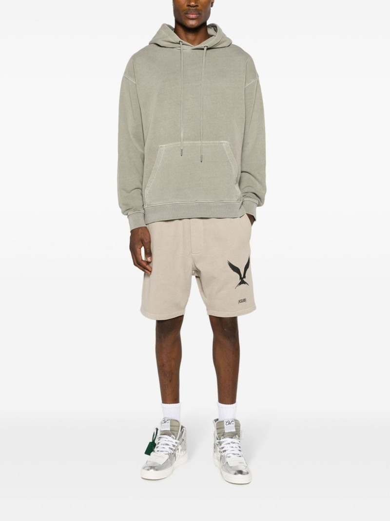 Ksubi graphic-print cotton shorts outlook