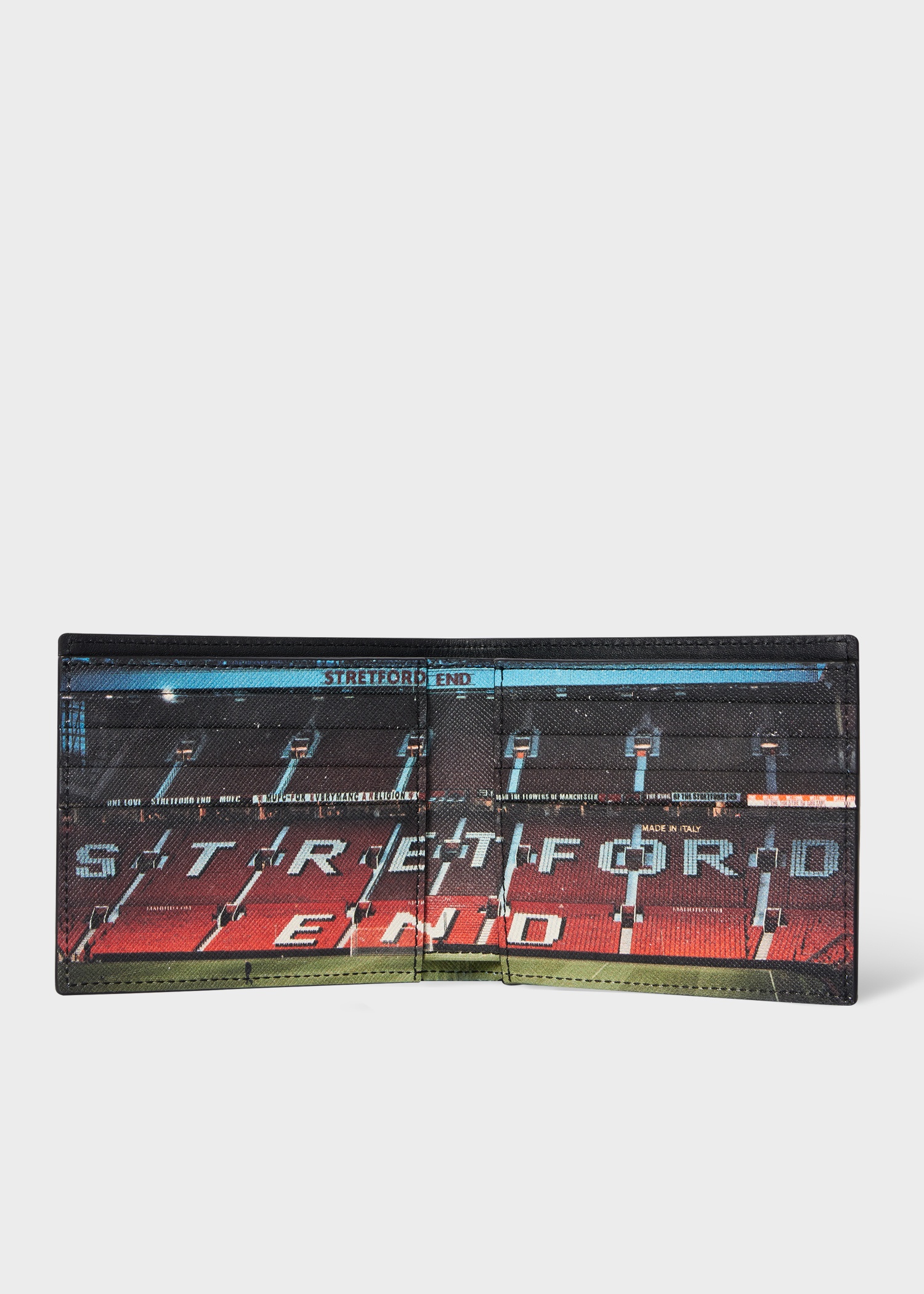Paul Smith for Manchester United - 'Stretford End' Leather Billfold Wallet - 2