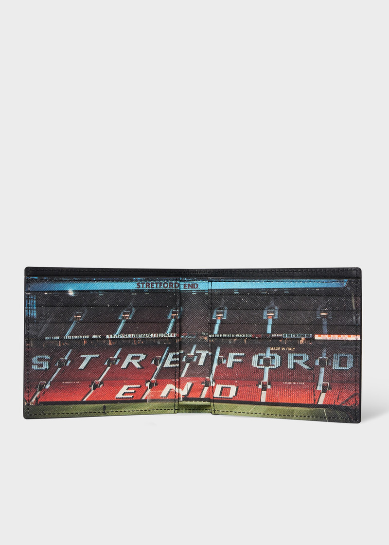 Paul Smith Paul Smith for Manchester United - 'Stretford End' Leather Billfold Wallet outlook