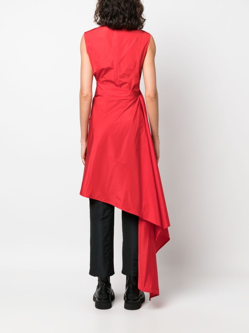 detachable-panel sleeveless blouse - 4