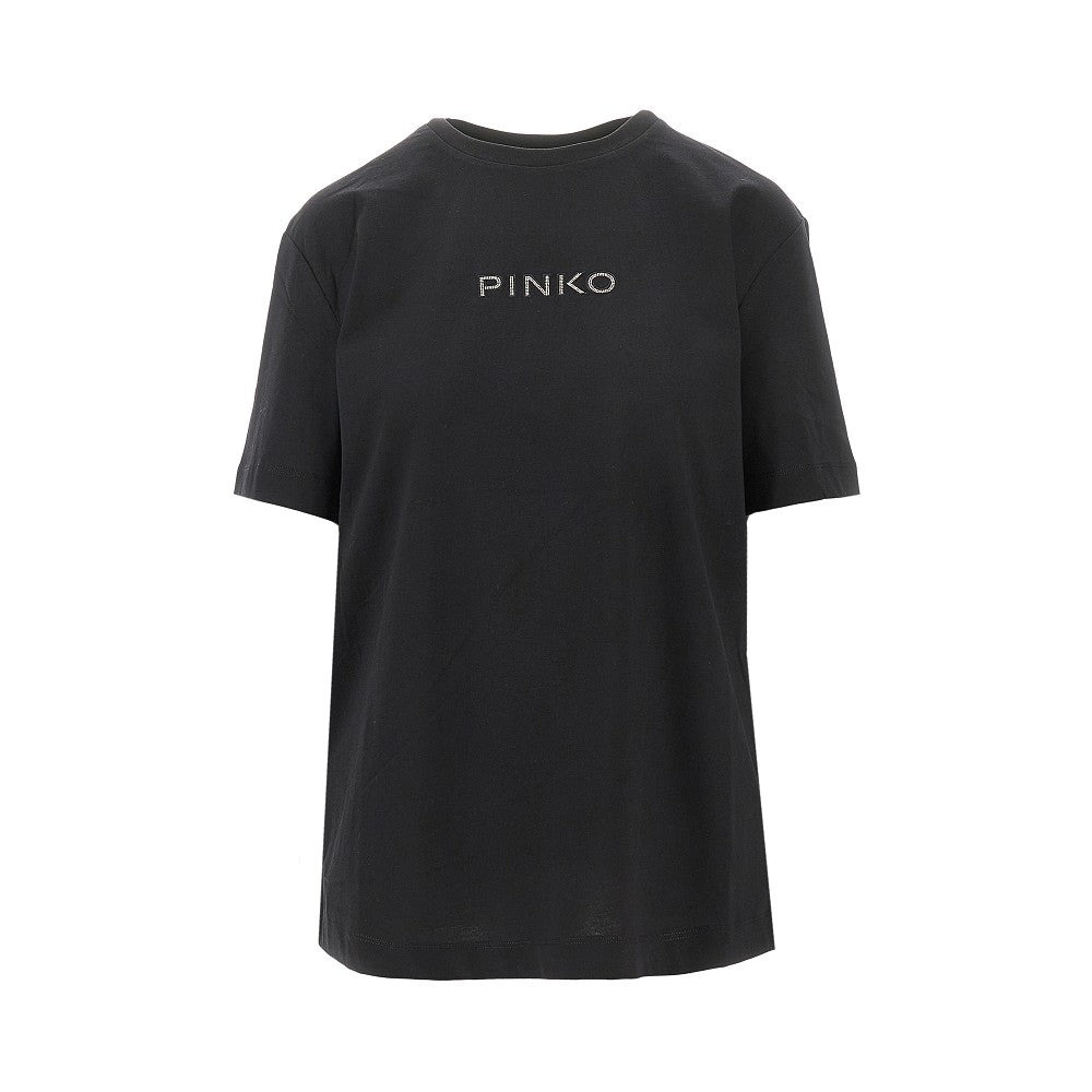 JERSEY T-SHIRT WITH EMBROIDERED LOGO - 1