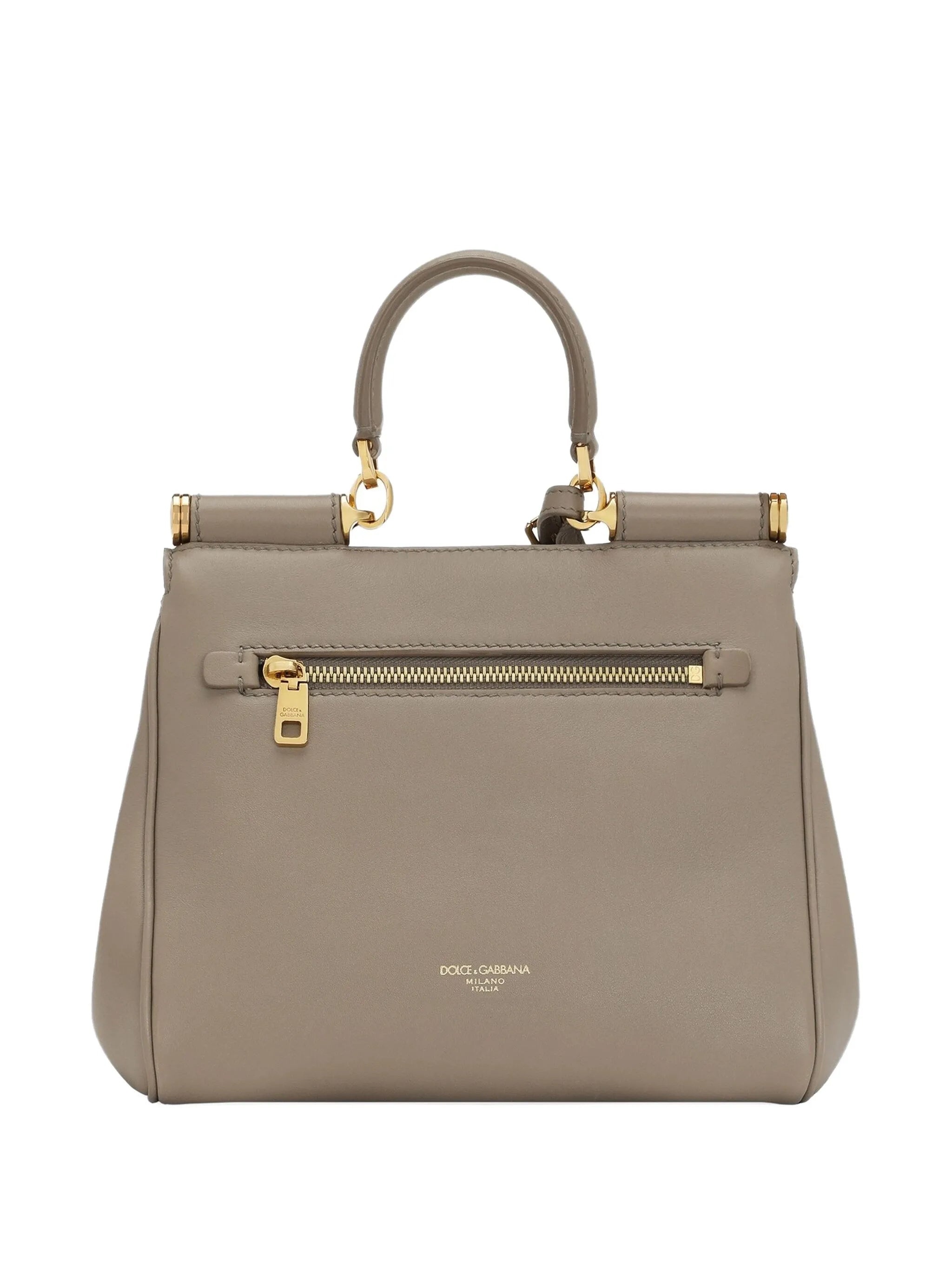Dolce & Gabbana Medium Sicily Padlock-detail Leather Handbag - 3