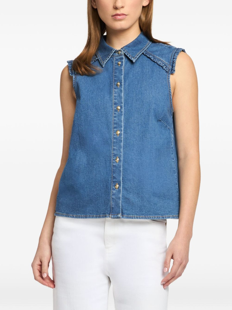 Cinq à Sept Florance denim top outlook
