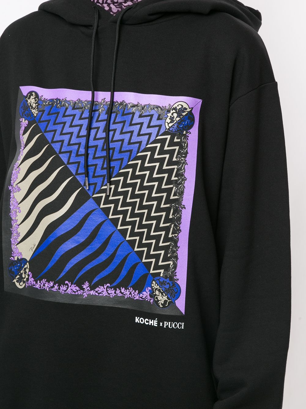 x Koché Lupa print hoodie - 5